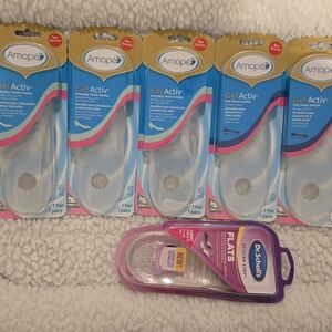 Amope & Dr. Scholl’s Gel Insoles Bundle – 6 Pairs Comfort Inserts